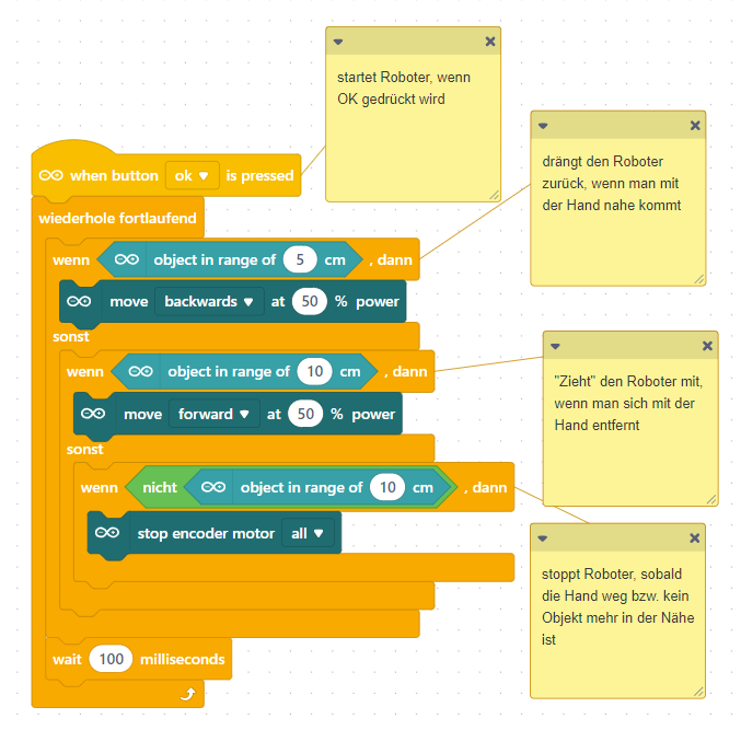 Arduino Alvik Handfollower MBlock